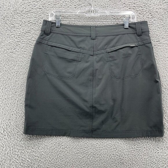 Eddie Bauer Womens Skort Skirt Size 10 Gray Pockets Athletic Travel Pickle Ball - Picture 8 of 13